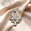Staghorn Coral Relief Necklaces | Hengdian Silver | 925 Silver | CZ / Moissanite