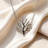 Staghorn Coral Line Necklaces | for Bridesmaid Sets | 925 Silver | CZ / Moissanite | Hengdian Silver
