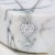 Pave Heart Drop Pendant Necklaces | Layered Styling | Custom 925 Silver | Hengdian Silver