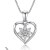 Open Heart Flower Pendant Necklaces | Daily Wear | 925 Sterling Silver | Hengdian Silver