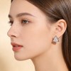 Trillion Cut Prong Set Stud Earrings | Daily Wear | 925 Silver | Hengdian Silver