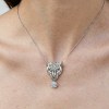 Leopard Head Solitaire Drop Pendant Necklaces | Beach Weddings | Bespoke 925 Silver