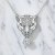 Leopard Head Solitaire Drop Pendant Necklaces | Beach Weddings | Bespoke 925 Silver