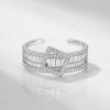Square Halo Baguette Band Rings | Boutique Collections | Modern Custom 925 Silver