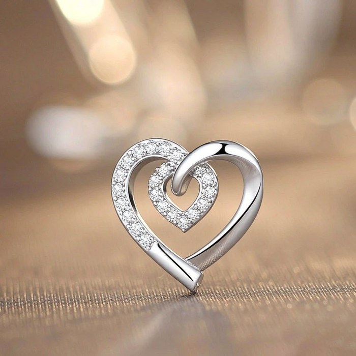 Interlocking Double Heart Pendant Necklaces | Promise Gifts | Tailored 925 Silver