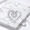 Interlocking Double Heart Pendant Necklaces | Promise Gifts | Tailored 925 Silver