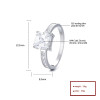 Square CZ Solitaire Ring with Baguette Shoulders | Modern Minimalist Style | ODM Stock & OEM Bespoke