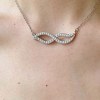 Infinity Pave Pendant Necklaces | Conservation Gifts | 925 Silver | Hengdian Silver