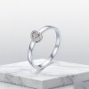 Round Pave Eternity Band Rings | Everyday Wear | 925 Sterling Silver | Hengdian Silver