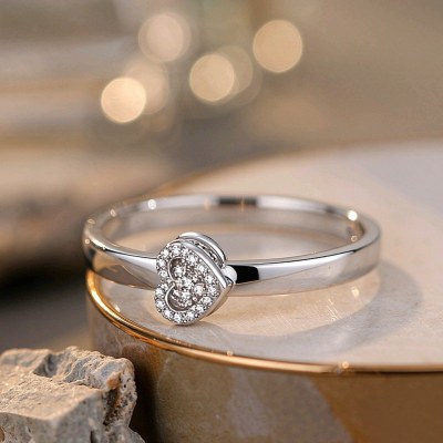 Round Pave Eternity Band Rings | Everyday Wear | 925 Sterling Silver | Hengdian Silver