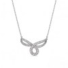 Interlocking Loop Pave Pendant Necklaces | Travel Jewelry | Sterling Silver | OEM ODM