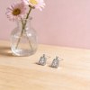 Geometric Frame Pear Drop Earrings | Boutique Collections | 925 Silver | Tailored