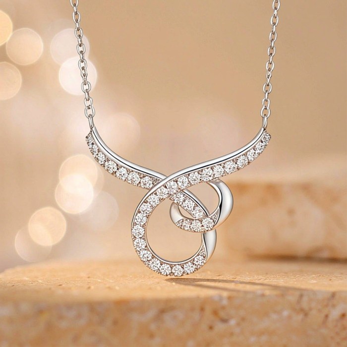 Intertwined Knot Pave Pendant Necklaces | Statement Looks | 925 Silver | Bespoke