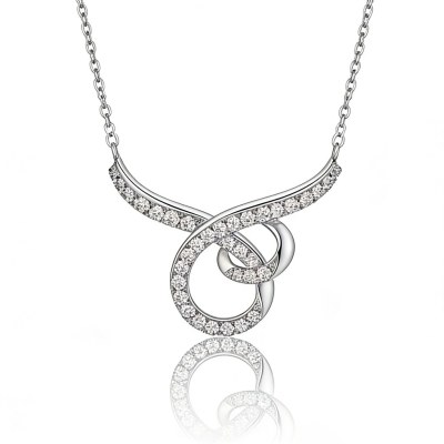 Intertwined Knot Pave Pendant Necklaces | Statement Looks | 925 Silver | Bespoke