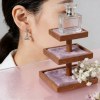 Triangular Bezel Drop Earrings | Daily Wear | 925 Sterling Silver Jewelry | Private Label