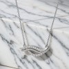 Interlaced Wave Pave Pendant Necklaces | Resort Styling | 925 Silver | Made-to-Order