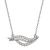 Interlaced Wave Pave Pendant Necklaces | Resort Styling | 925 Silver | Made-to-Order