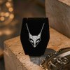 Geometric Fox Pave Pendant Necklaces | Boutique Collections | 925 Silver | Bespoke