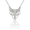 Geometric Fox Pave Pendant Necklaces | Boutique Collections | 925 Silver | Bespoke