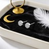 Flower Cluster Pave Stud Earrings | Daily Wear | 925 Sterling Silver | Made-to-Order