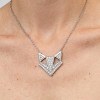 Origami Fox Pave Pendant Necklaces | Personalized Gifts | 925 Silver | Made-to-Order