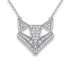 Origami Fox Pave Pendant Necklaces | Personalized Gifts | 925 Silver | Made-to-Order