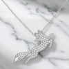 Leaping Fox Pave Pendant Necklaces | Statement Looks | 925 Sterling Silver | Custom-Made