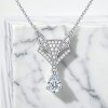 Pear Drop Fox Pave Pendant Necklaces | Wildlife Capsule | 925 Silver | Custom Order