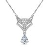 Pear Drop Fox Pave Pendant Necklaces | Wildlife Capsule | 925 Silver | Custom Order