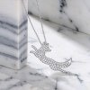 Running Fox Pave Pendant Necklaces | Boutique Collections | 925 Silver | Made to Order