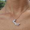 Running Fox Pave Pendant Necklaces | Boutique Collections | 925 Silver | Made to Order