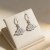 Wave Swirl Cloud Drop Earrings | Cloud Watching Style | 925 Silver | Personalized