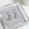 Wave Swirl Cloud Drop Earrings | Cloud Watching Style | 925 Silver | Personalized