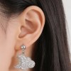 Crescent Moon Cloud Drop Earrings | Night Sky Style | 925 Silver Jewelry | Made to Order