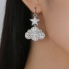 Cloud and Star Drop Earrings | Whimsical Style | 925 Sterling Silver | Tailor-Made
