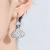 Double Cloud Drop Earrings | Soft Sky Layers Style | 925 Sterling Silver | Custom Made