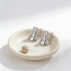 Bell Drop Solitaire Earrings | Bridal Gala Occasions | 925 Silver Jewelry | Bespoke