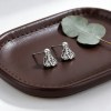Jellyfish Pave Stud Earrings | Oceanic Grace Style | 925 Sterling Silver | Custom Made