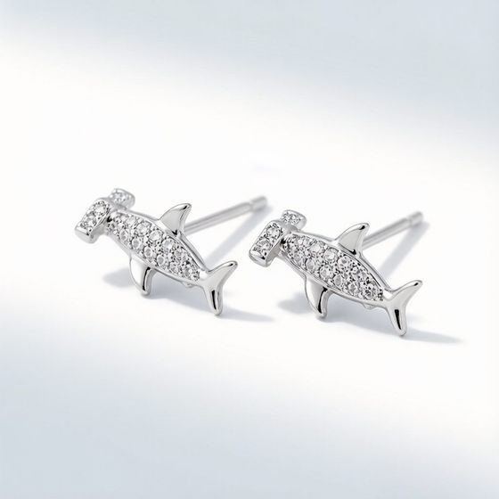 Scalloped Hammerhead in 925 sterling silver