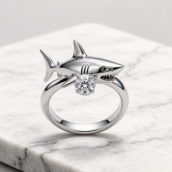 Shortfin Mako in 925 sterling silver