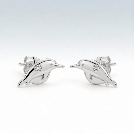 Baiji (Yangtze River Dolphin) in 925 sterling silver