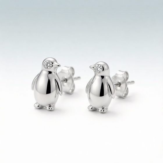 Emperor Penguin in 925 sterling silver