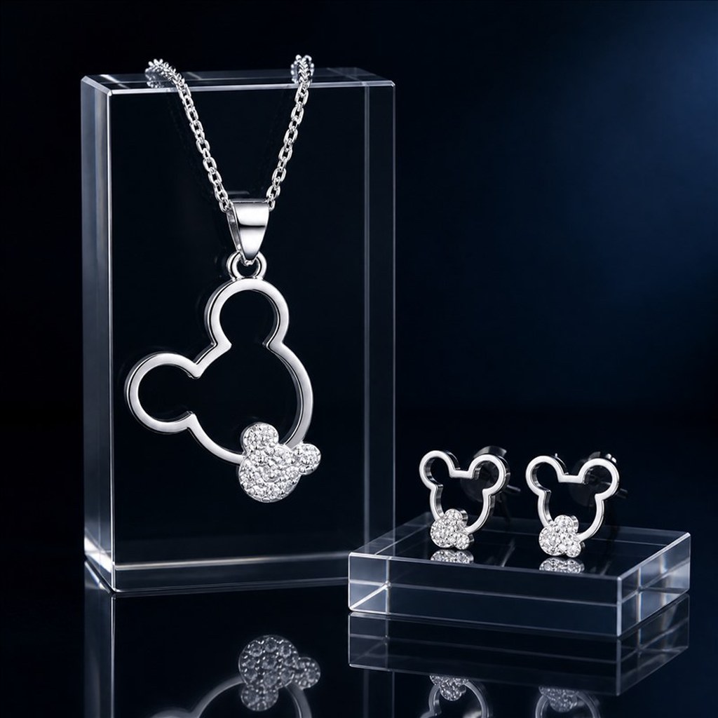 Openwork Silhouette Pendant Set detail view