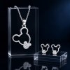 Openwork Silhouette Pendant Set | Character Outline | 925 Sterling Silver | OEM Mascot