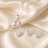 Openwork Silhouette Pendant Set | Character Outline | 925 Sterling Silver | OEM Mascot
