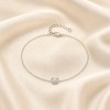 Heart Charm Bracelet | Pave Inline Motif | Anniversary Gifts | 925 Silver | OEM ODM