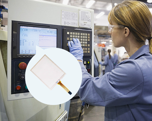 vicpas fournit le panneau en verre à écran tactile HMI vicpas supply HMI touch screen panel glass