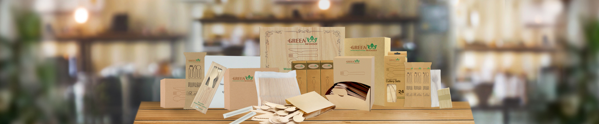 Greenwood Wooden Cutlery Packing
