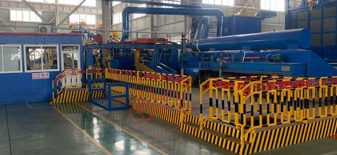 Galvanized steel pipe production line